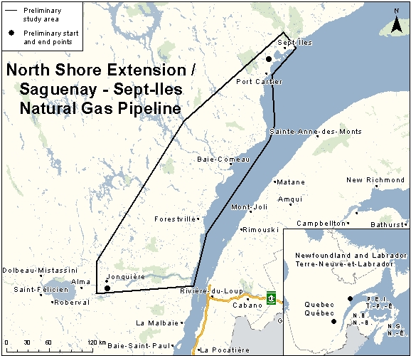 Map depicting the location of the project, as described in the current document.