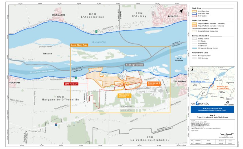 Figure 1: Project Location and Main Study Areas