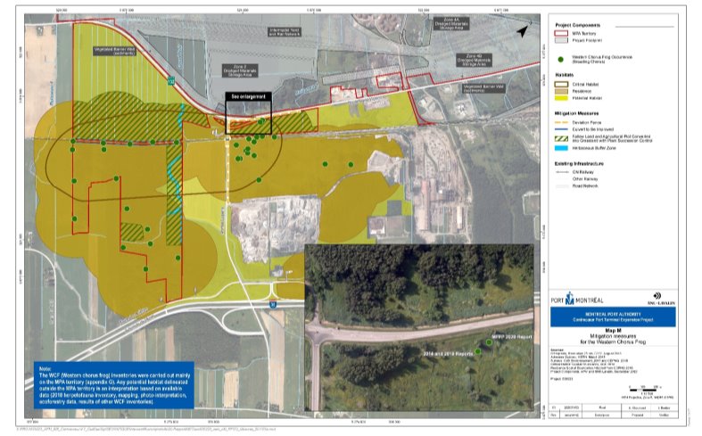 Figure 12: Critical Habitat and Residence of the Western Chorus Frog in the Local Study Area