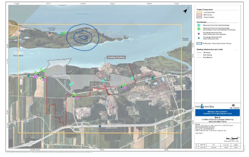 Figure 13: Location of Acoustic environment Measurement Points