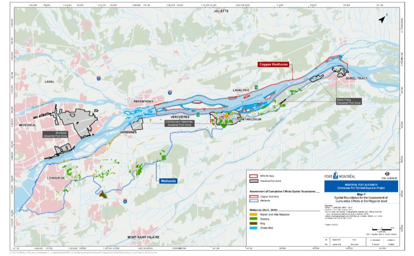 Figure 17: Spatial Boundaries for Cumulative Effects Assessment on Wetlands and Copper Redhorse