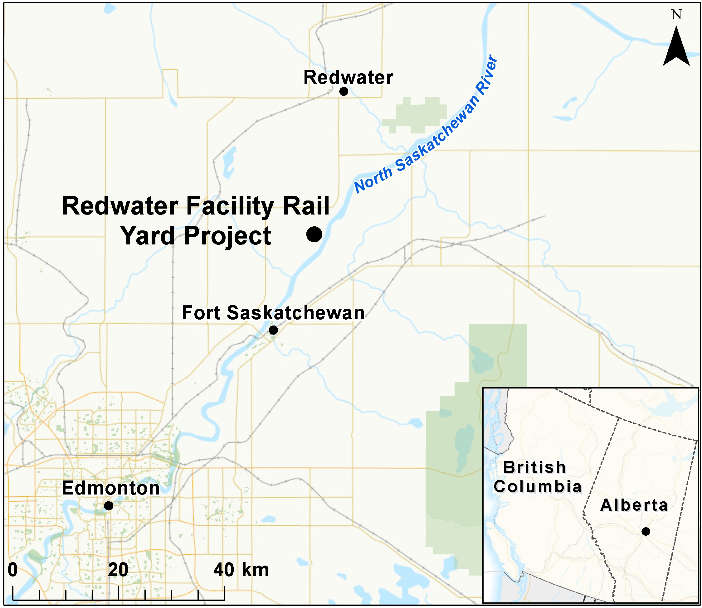 Map depicting the location of the project, as described in the current document.